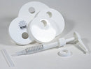 Carlisle 38310 Universal Condiment Pump/Dispenser Kit with 5 Lids, White Carlisle FoodService Products