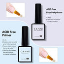 CANNI 6Pcs 9ml Hema-Free Nail Dehydrator Primer, Base Coat Reinforce Diamond Gel Top Coat and Matte Top Coat Gel Nail Polish Set, Soak Off LED Nail Gel Polish Set Nail Art Starter Manicure Salon Infinity Warehouse
