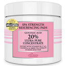 Glycolic Acid 20% Resurfacing Pads for Face & Body - Exfoliates Surface Skin and Reduces Fine Lines and Wrinkles with Vitamin B5, C & E, Green Tea - Peel Pads Divine Derriere