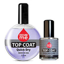 Excuse Me Quick Dry Fast Top Coat Professional 0.5 oz 15ml and Refill Size 2.5 oz (Set of 2 (Top coat 2.5 oz + 0.5 oz)) EXCUSE ME