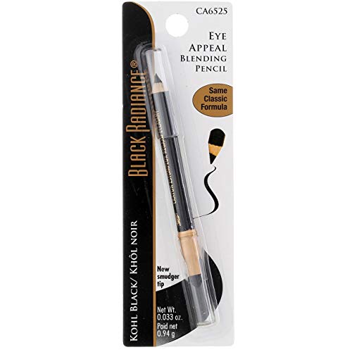 Black Radiance Eye Appeal Blending Pencil, Kohl Black, 0.033 Ounce Black Radiance
