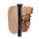 LAURA GELLER NEW YORK Foundation Makeup Brush with Wooden Handle in Midnight Black – Works with Foundation, Concealer, Blush – For Applying and Blending Liquid, Cream or Powder Makeup LAURA GELLER NEW YORK