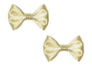 Anna Belen Girls"Angel" Holiday Bow Clip O/S Gold (2 Pieces) Anna Belen
