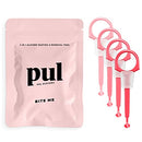 2 in 1 Clear Aligner Chewies and Removal PUL Tool Combo for Invisalign Removable Braces and Trays By The Pultool (4 Pack, Pink) The Pultool