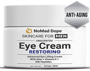 Anti Aging Eye Cream For Men - Mens Under Eye Cream - Dark Circles Under Eye Treatment For Men - Eye Balm Wrinkle Cream - To Reduce Puffiness, Under Eye Bags, Crows Feet - Natural & Organic USA 0.5oz NoMad Dope