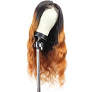 T Part Body Wave Lace Front Wig, 13x1 Body Wave Lace Front Wigs for Women, 1B/30 Virgin Brazilian Human Hair 150% Density T-Part Lace Front Wigs (14 Inch) Feelgrace Store