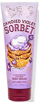 Bath & Body Works, Signature Collection Ultra Shea Body Cream 8 Ounce (Candied Violet Sorbet) Bath & Body Works