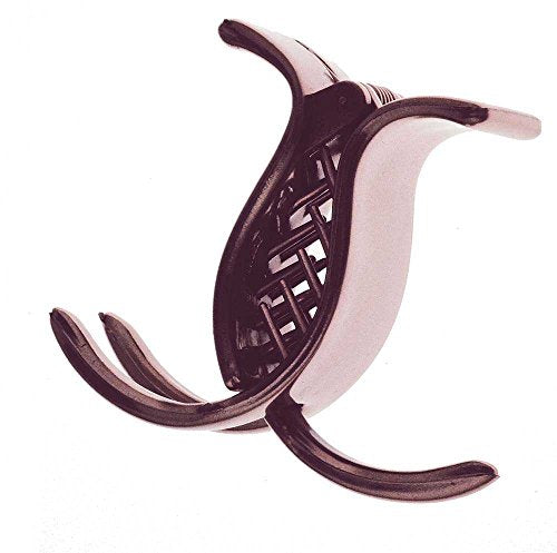Camila Paris CP2417 French Hair Clip for Women, Burgundy 3 Teeth Ponytail Holder, Girls Hair Claw Clips Jaw Fashion Durable Styling Hair Accessories for Women, Strong Hold No Slip Grip, Made in France Camila