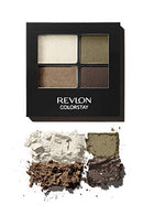 Revlon ColorStay 16 Hour Eyeshadow Quad with Dual-Ended Applicator Brush, Longwear, Intense Color Smooth Eye Makeup for Day & Night, Adventurous (515), 0.16 oz REVLON