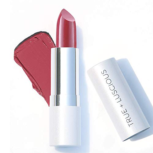 True + Luscious Super Moisture Lipstick - Vegan and Cruelty Free, Non Toxic Formula - 0.12oz, Shade: Creamy Rose True + Luscious
