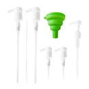 Geti Beauty Shampoo Bottle SalonTop Pump – 5-Pk with Funnel - 33.8 oz Pump Dispenser – Fits Most Shampoo and Conditioner Liter Bottles – Non-Slip Design – 28/410 4cc Geti Beauty