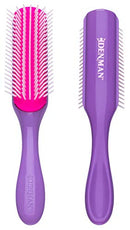 Denman Original Styler, 7 Row for Detangling, Blow-drying, Styling & Smoothing the Hair, African Violet D3 Denman