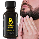 Beard Club - Beard Growth Oil - Grow A Thicker Fuller Beard, Fill in Patches - Healthy Natural Castor, Coconut and Avacado Beard Growth Serum to Stimulate Thicker, Fuller, Healthier Facial Hair Growth The Beard Club