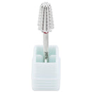 PANA Nail Carbide Volcano Bit - Two Way Rotate use for Both Left and Right Handed - Fast remove Acrylic or Hard Gel - 3/32" Shank - Manicure, Nail Art, Drill Machine (3x Coarse, Silver) PANA