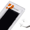 BEYELIAN Easy Fan Eyelash Extension Mega Volume Lash Extensions Light Black Self Fans Stylists Professional Salon Use Super Thin 20D 0.03 C Curl 17 &18mm BEYELIAN