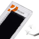 BEYELIAN Easy Fan Eyelash Extension Mega Volume Lash Extensions Light Black Self Fans Stylists Professional Salon Use Super Thin 20D 0.03 C Curl 17 &18mm BEYELIAN