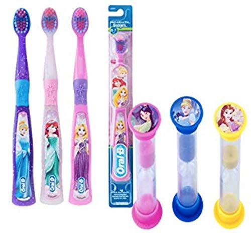 Disney Princess 9pc Oral Hygiene Bundle! Kids Soft Manual Toothbrush 6 ...