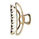 Kitsch Hair Clips, Metal Hair Claw Clips, Hair Accessories for Women, Large Hair Clip, Hair Clutch, 3 Inches Wide (Open Shape Claw Clip, Gold) Kitsch