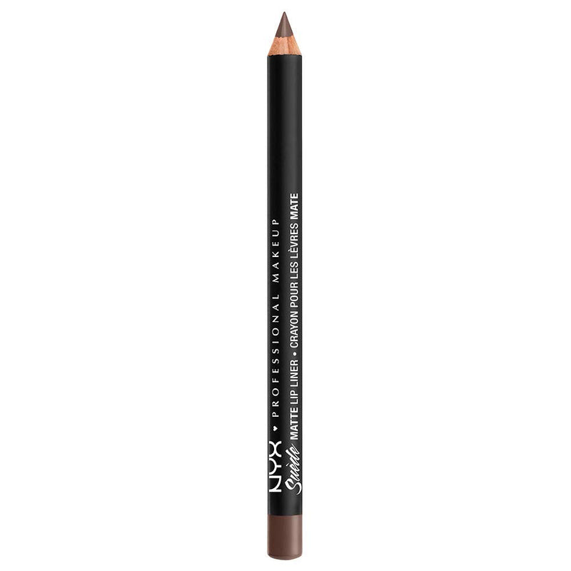 NYX PROFESSIONAL MAKEUP Suede Matte Lip Liner, Vegan Formula - Brooklyn Thorn (Deep Brown) NYX PROFESSIONAL MAKEUP
