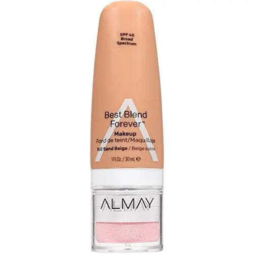 Almay Best Blend Forever Foundation, Sand Beige, 1 fl. oz, SPF 40 Broad Spectrum Almay