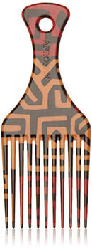 AFROPICK Anti-Static Plastic Hair Pick for Long, Thick, Curly, & Afro Hair (Tribe) Afropick