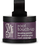 Black Root Touch Up Powder by Style Edit | Root Cover Up Hair Color for Gray Hair Coverage | Root Concealer for Black Hair | Mineral Infused Binding Hairline Powder STYLE EDIT