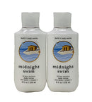 Bath & Body Works MIDNIGHT SWIM 24 hour Moisture Body Lotion - lot of 2 Bath & Body Works