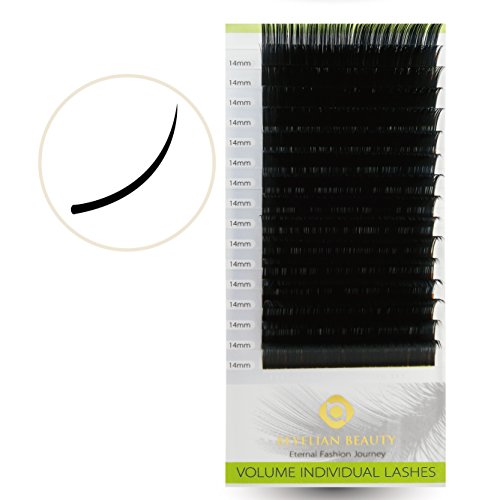 Beyelian Beauty Individual Volume Lashes Extensions Mink XD Eyelash Extension Semi Permanent Lash Building Natural Eyelashes Supply 0.05 C Curl 14mm BEYELIAN