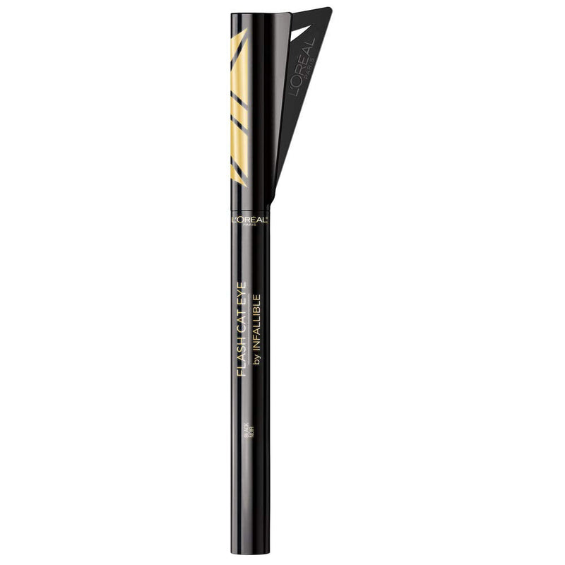 L'Oreal Paris Cosmetics Halloween Makeup Kit, Infallible Flash Cat Liquid Brush Tip Eyeliner With Limited Edition Cat Ear Headband, Black L'Oreal Paris