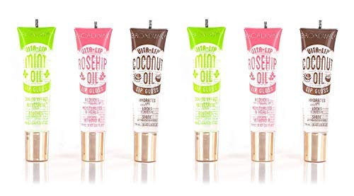 6-PACKS Kiss Broadway Clear Lip Gloss (Mint,Coconut,Rosehip Oil) KISS LIPGLOSS