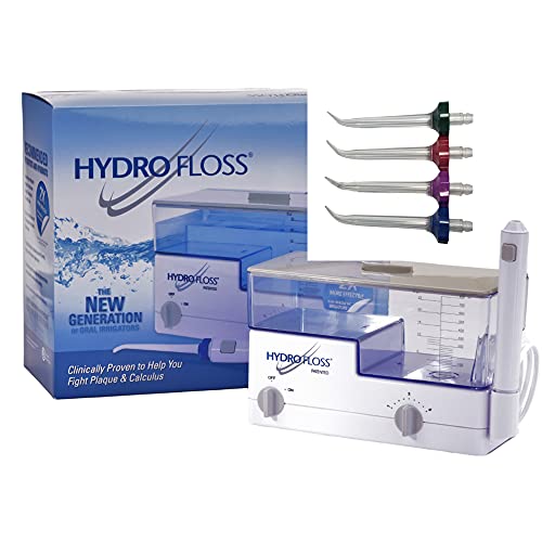 Hydro Floss New Generation Oral Irrigator Bundle with Sulcus Tips hydrofloss