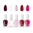 Eternal Collection – 5 Piece Set: Long Lasting, Quick Dry, Mirror Shine Nail Polish – Hardener, Bright and Shiny Finish - 0.46 Fluid Ounces Each (Rose All Day) Eternal