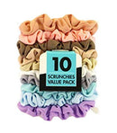 Scunci Value Pack No Damage Scrunchies - 10 Pcs. Scunci