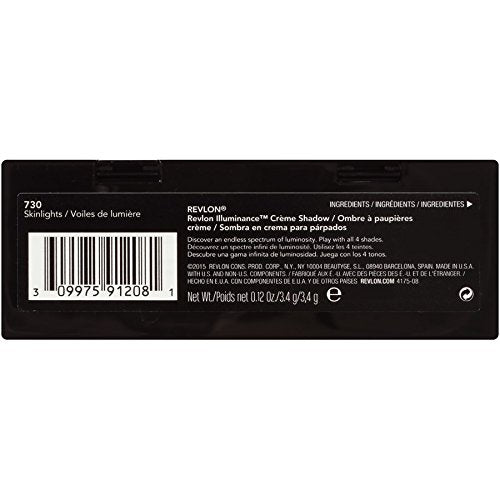 Crème Eyeshadow Palette By Revlon, Illuminance Eye Makeup With Crease- Resistant Ingredients, Creamy Pigmented in Blendable Matte & Shimmer Finishes, 730 Skin Lights, 0.12 Oz REVLON