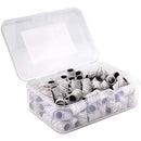 PANA 100 Pieces Nail Sanding Bands Professional Nail Manicure Great Fit for Nail Drill Bits for Acrylic Nails (150 Grit, Zebra) PANA