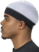 Veeta Superior Wave Cap - Smooth Silky Fabric | Maximum Compression Wave Cap | Soft Elastic Headband | Outside Seam Stitching (Ghost White) Veeta