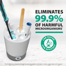 Steripod Brand UV Home Countertop Toothbrush Sanitizer, Reduces Harmful Microorganisms, Toothbrush Holder and Cleaning Station, Holds Four Toothbrushes Infinity Warehouse