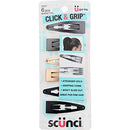 Scunci No Slip Snap Clips, 6ct, 5cm Scunci