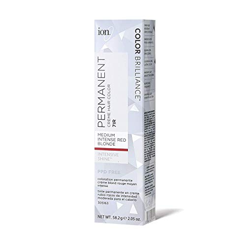 Ion Permanent Creme Hair Color (7IR Medium Intense Red Blonde) Ion