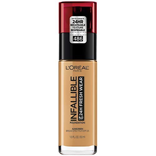L'Oreal Paris Makeup Infallible Up to 24 Hour Fresh Wear Foundation, Toasted Almond, 1 Ounce L'Oreal Paris