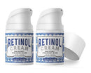 LilyAna Naturals Retinol Cream for Face - Made in USA, Retinol Cream, Anti Aging Cream, Retinol Moisturizer for Face and Neck, Wrinkle Cream for Face, Retinol Complex - 1.7oz - 2 Pack LilyAna Naturals