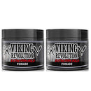 Extreme Hold Pomade for Men – Style & Finish Your Hair (2 Pack) Viking Revolution