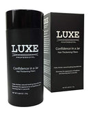 LUXE Hair Thickening Fibers - CONFIDENCE IN A JAR – 2 Months+ Supply! – Hypoallergenic, Dermatologist Tested – Multiple Colors Available (Black) LUXE Professional