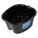 Mantello Foot Soaking Bath Basin - EXTRA LARGE Foot Soaking Tub - Pedicure Foot Soak - Home Foot Spa (Gloss Black) Mantello