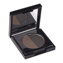 Arches & Halos - Duo Luxury Brow Powder - Dark Brown - Eyebrow Styling Cosmetics Palette, Powder, Tinting, Contouring, Precise Brow Definer - Hypoallergenic, Vegan - .088 oz, Dark Brown Arches & Halos
