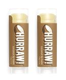 Hurraw! Coconut Lip Balm, 2 Pack: Organic, Certified Vegan, Cruelty and Gluten Free. Non-GMO, 100% Natural Ingredients. Bee, Shea, Soy and Palm Free. Made in USA HURRAW!