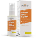 Biotin Hair Growth Serum Advanced Topical Formula To Help Grow Healthy, Strong Hair Suitable for Men and Women of All Hair Types Hair Loss Support By Pureauty Naturals (Biotin Orange) Meraz Pureauty Naturals