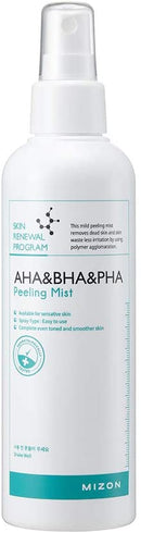 Mizon AHA&BHA Daily Peeling with Glycolic Acid AHA, Smooth Exfoliation, Revitalizing, Firming and Lifting (AHA BHA PHA Peeling Mist) MIZON Store