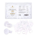 BEYELIAN Smart Glue Cups Fanning Cup Lash Glue Holder for Eyelash Extensions 2 Methods of Use 100 PCS Professional Use PP Material Harmless to Human BEYELIAN