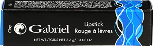 Gabriel Cosmetics Lipstick (Clay - Light Brown Plum/Cool Crème), Natural, Paraben Free, Vegan, Gluten-free,Cruelty-free, Non GMO, High performance and long lasting, Infused with Jojoba Seed Oil and Aloe, 0.13 oz. Gabriel Cosmetics